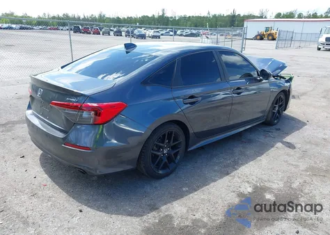 2022 Honda Civic Sport z USA, uszkodzony, nr VIN 2HGFE2F56NH516006